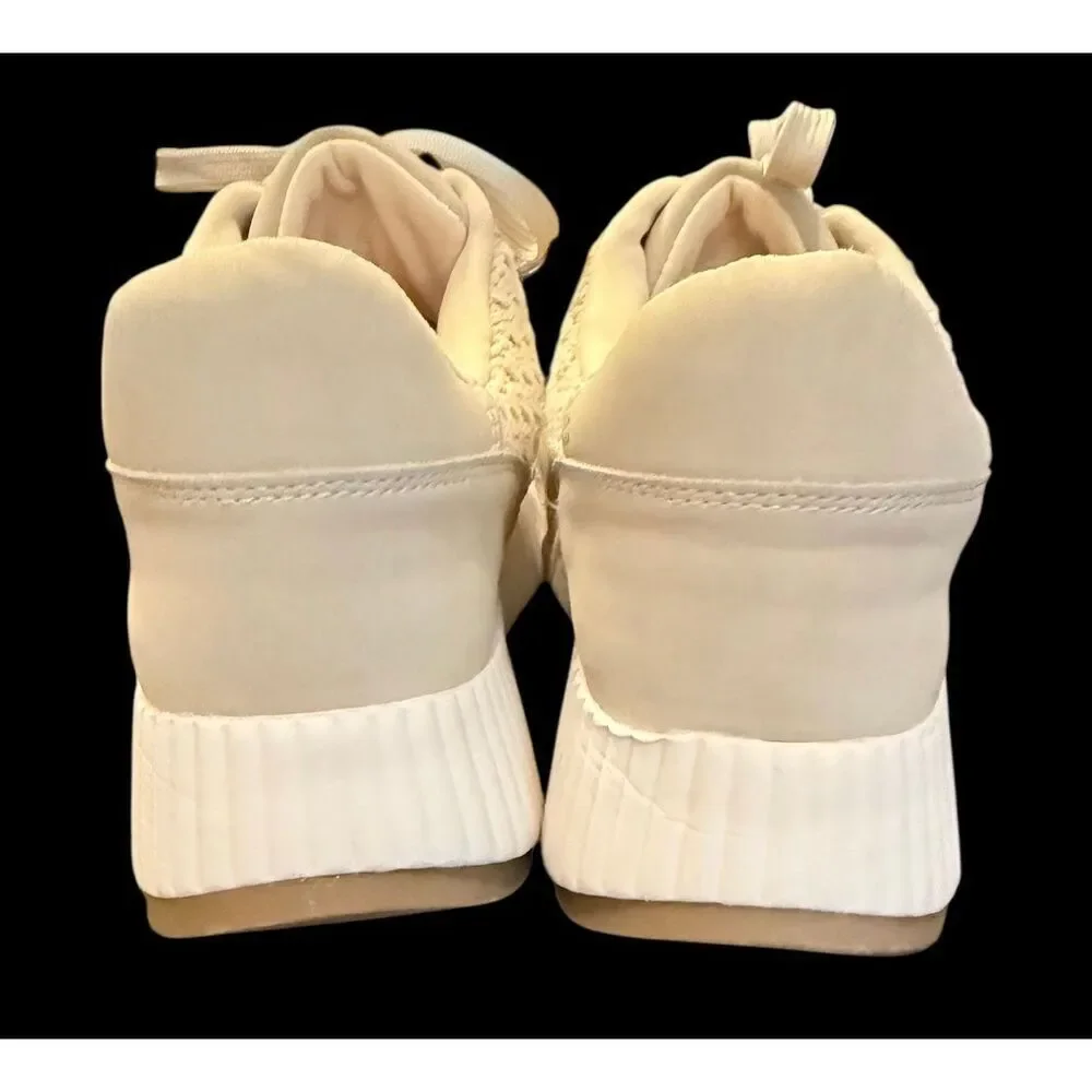 Dolce Vita Dolen Platform Sneakers Textured Knit Upper 9.5 Chunky